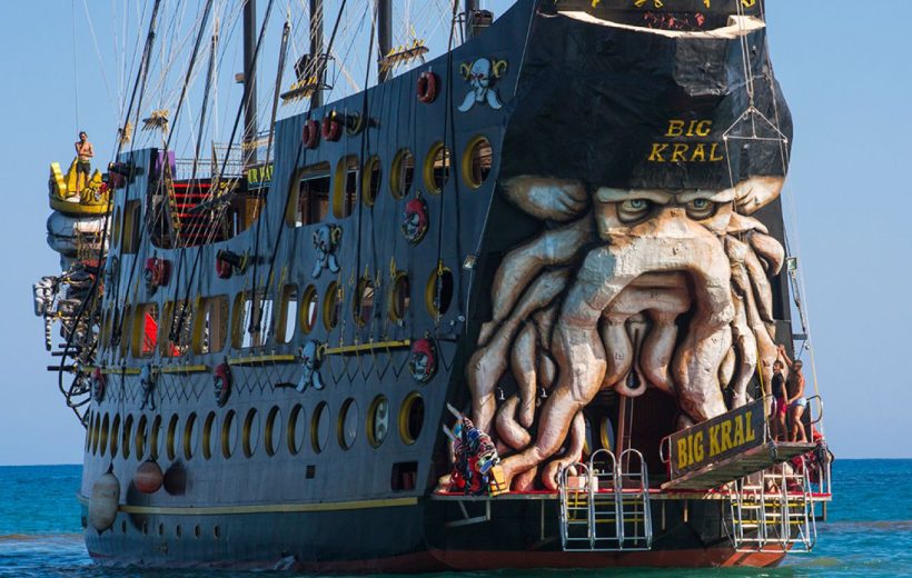 Big Kral Pirate Ship Boat Tour - Open Buffet Lunch - Unlimited Soft Drinks - Foam Party